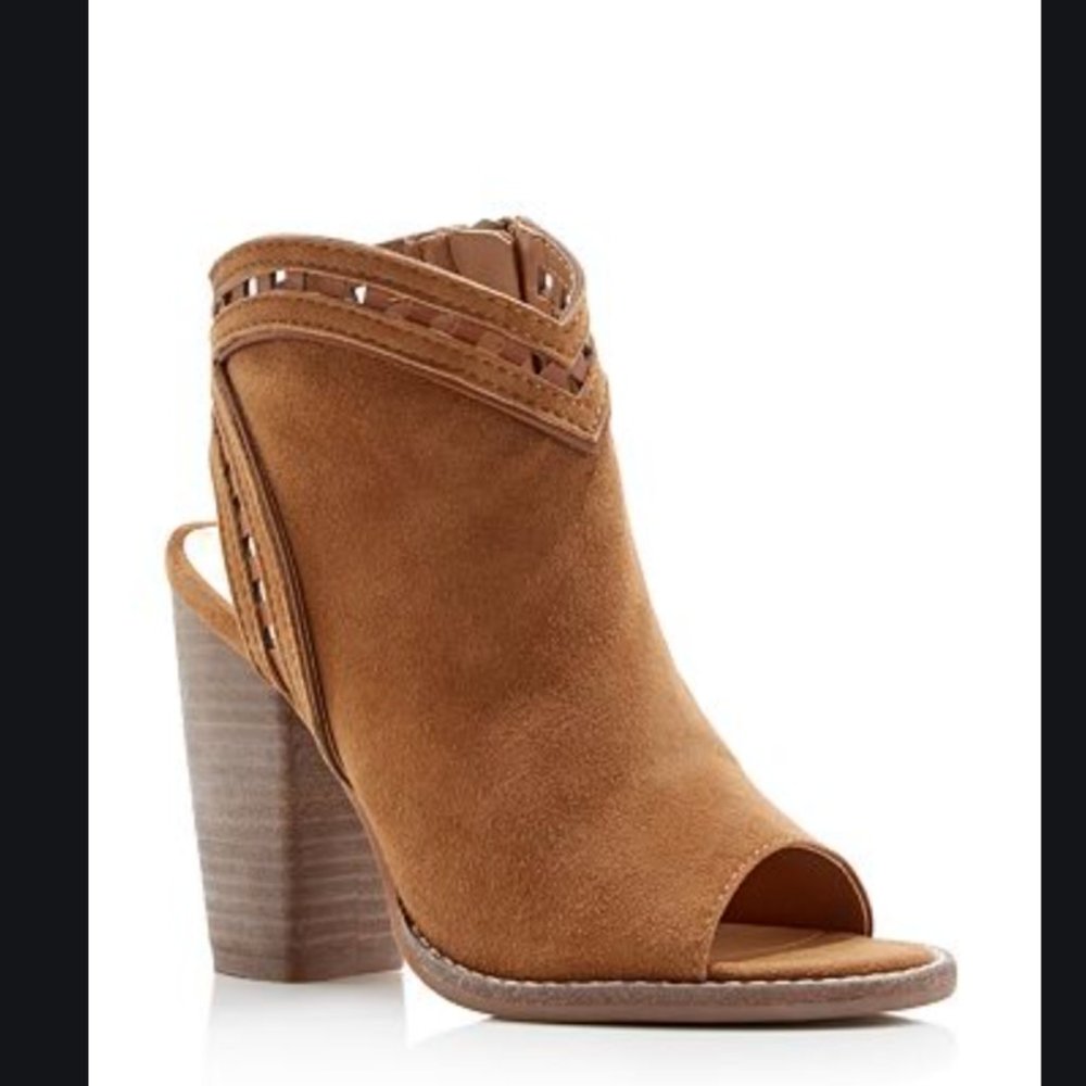 Dolce Vita Natasha Suede Ankle Booties Brown - Picture 2 of 9